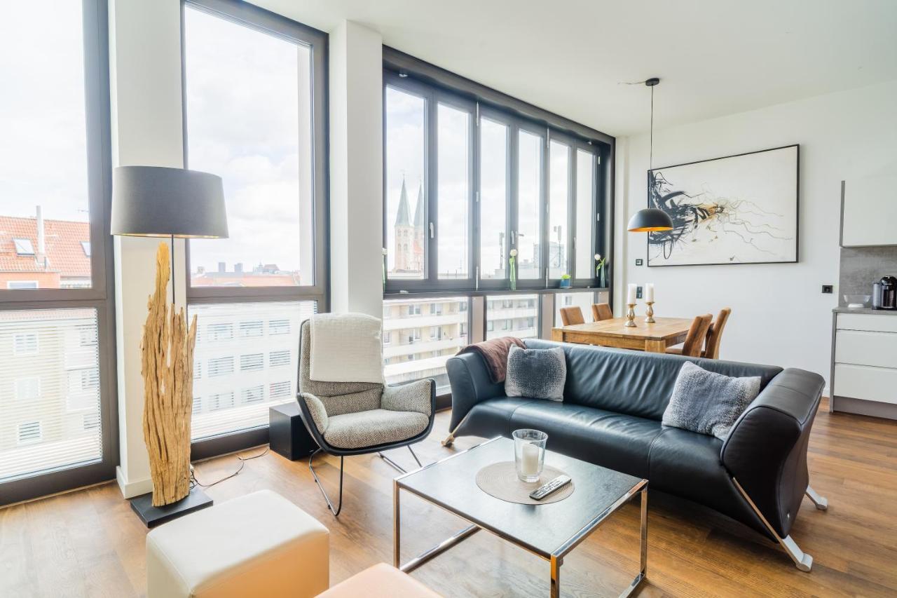 Panorama Bliss - Luxus Apartment In Braunschweig'S Altstadt Buitenkant foto